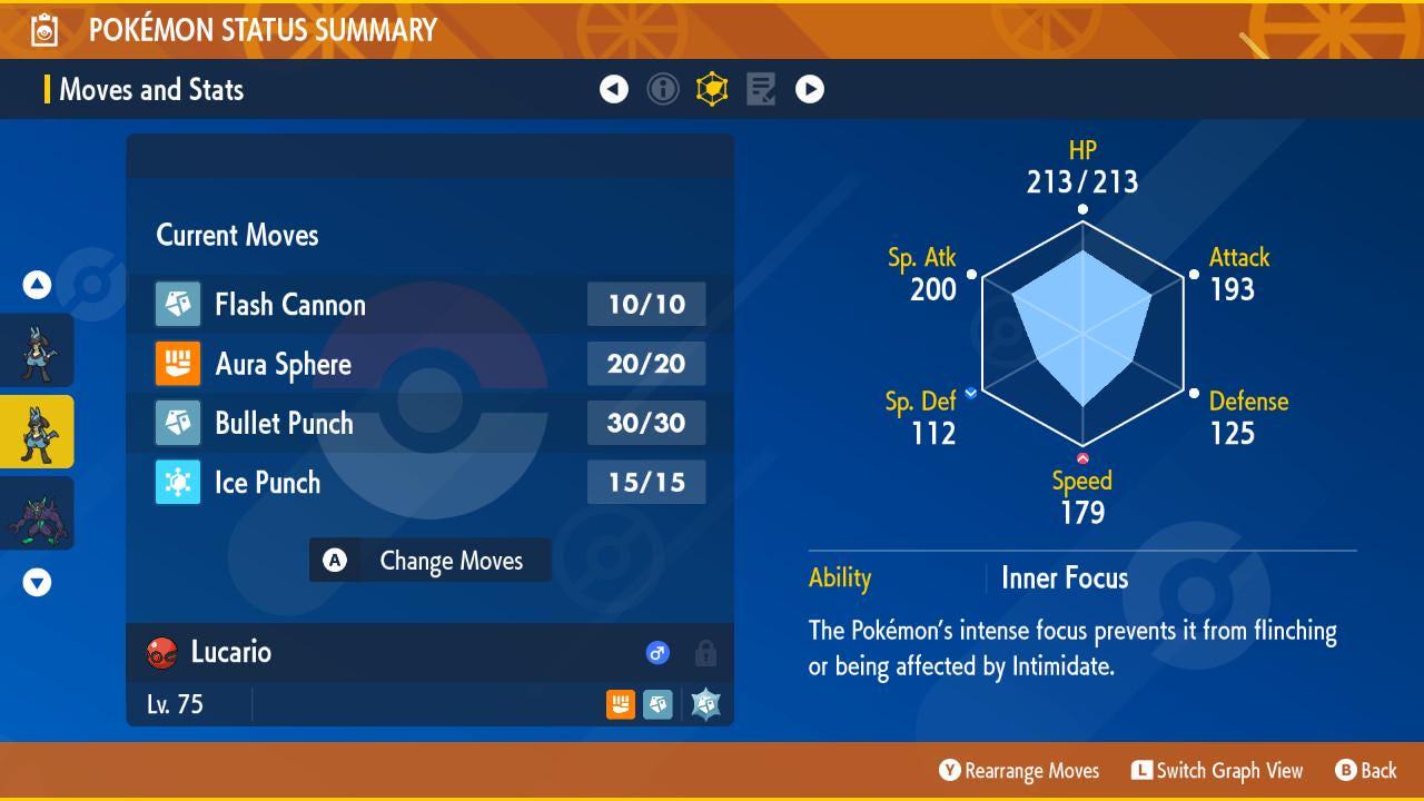 Pokemon Scarlet and Violet Shiny 6IV Event HOME Lucario Pokémon Legends ZA 6IV Competitive Battle Ready Legend ZA Mega Evolution Pokémon card photo 2