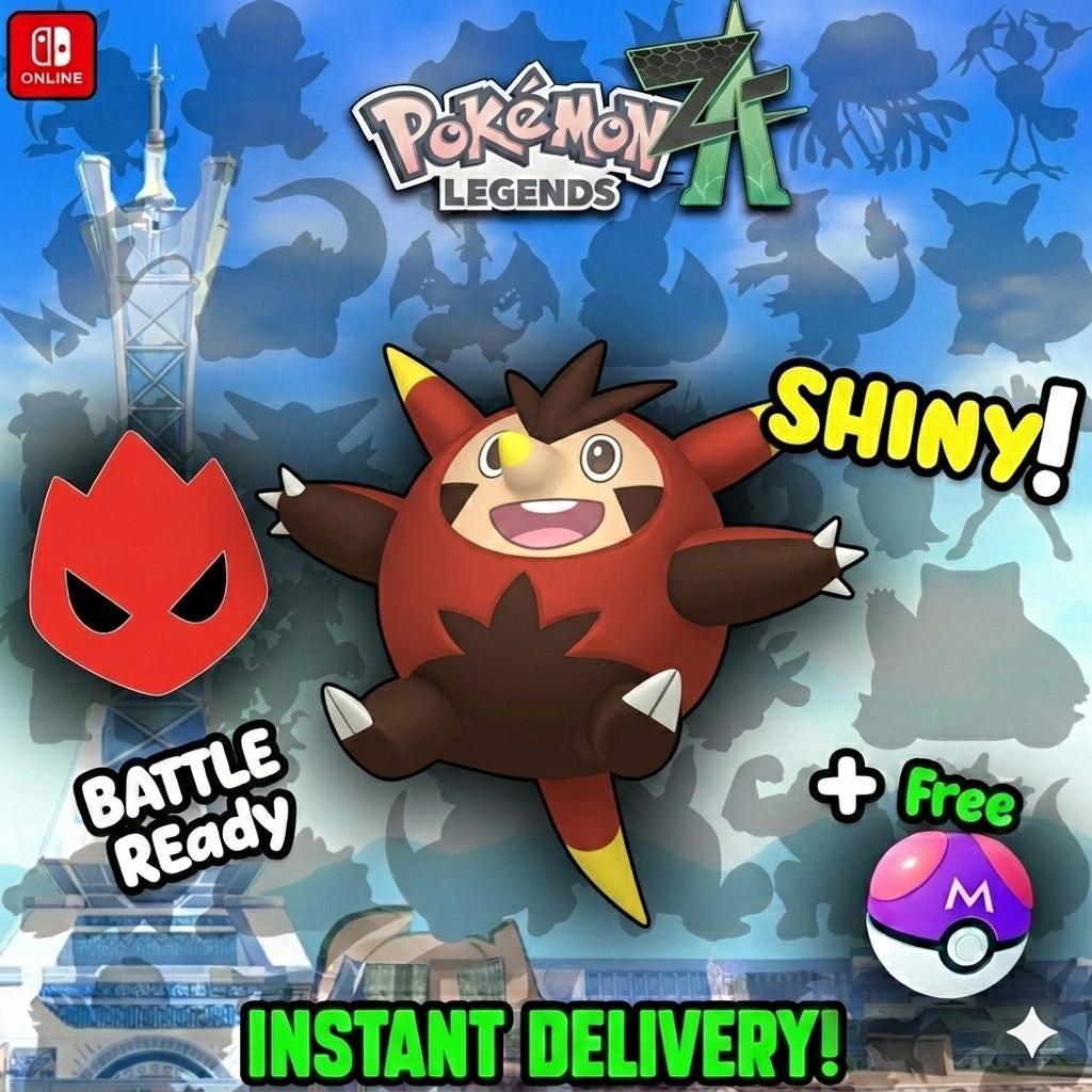Foto de la carta Pokémon Shiny Alpha Quilladin Pokémon Legends ZA 6IV Listo para el Combate Competitivo