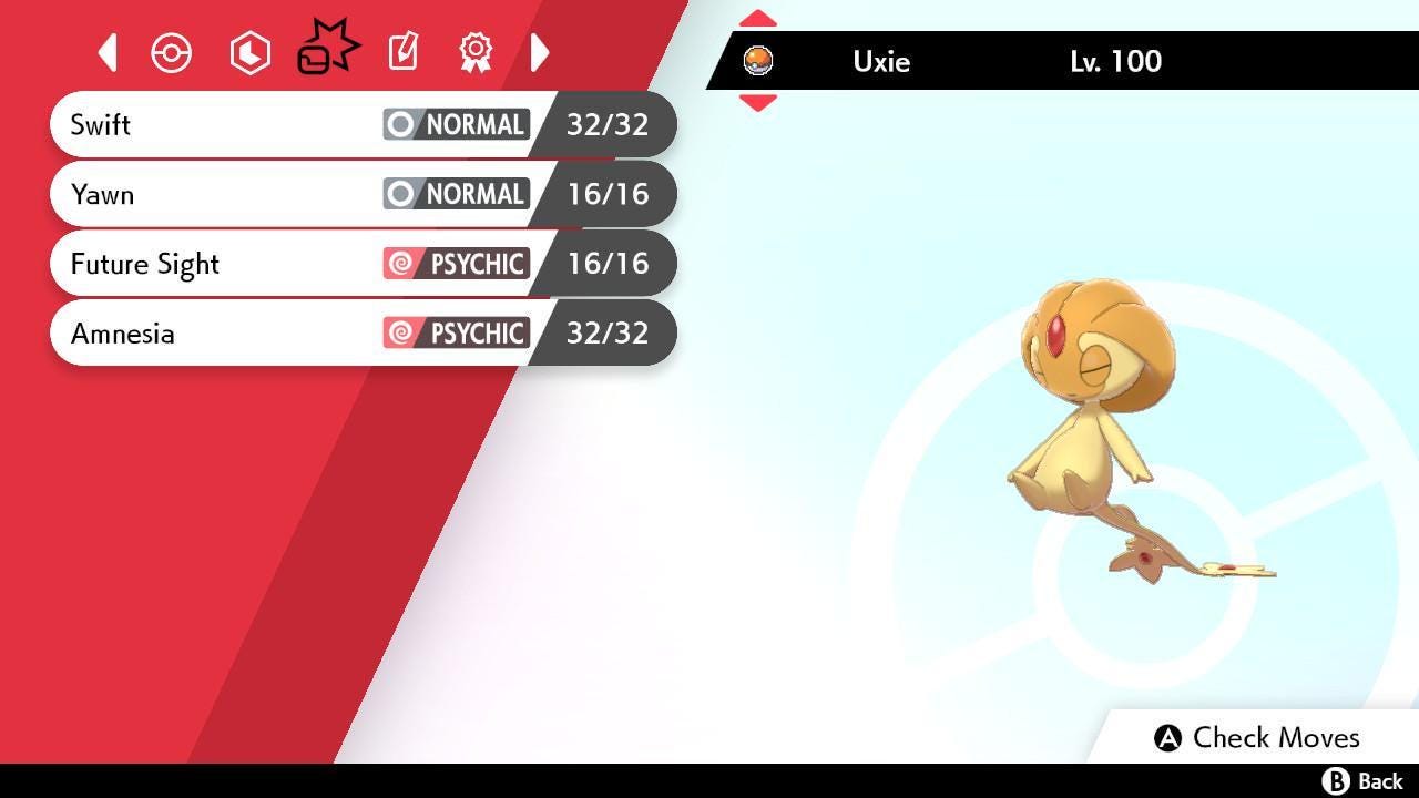 Shiny UXIE Pokemon Sword Shield 6IV Competitive Battle Ready Pokémon card photo 3