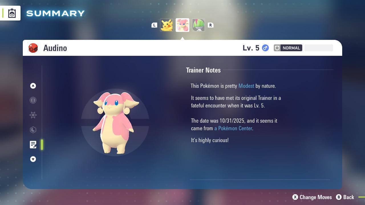 Pokemon ZA Non Shiny 6IV Event AUDINO PokeCenter 251101 Center Birthday 6IV Competitive Battle Ready Pokémon card photo 4