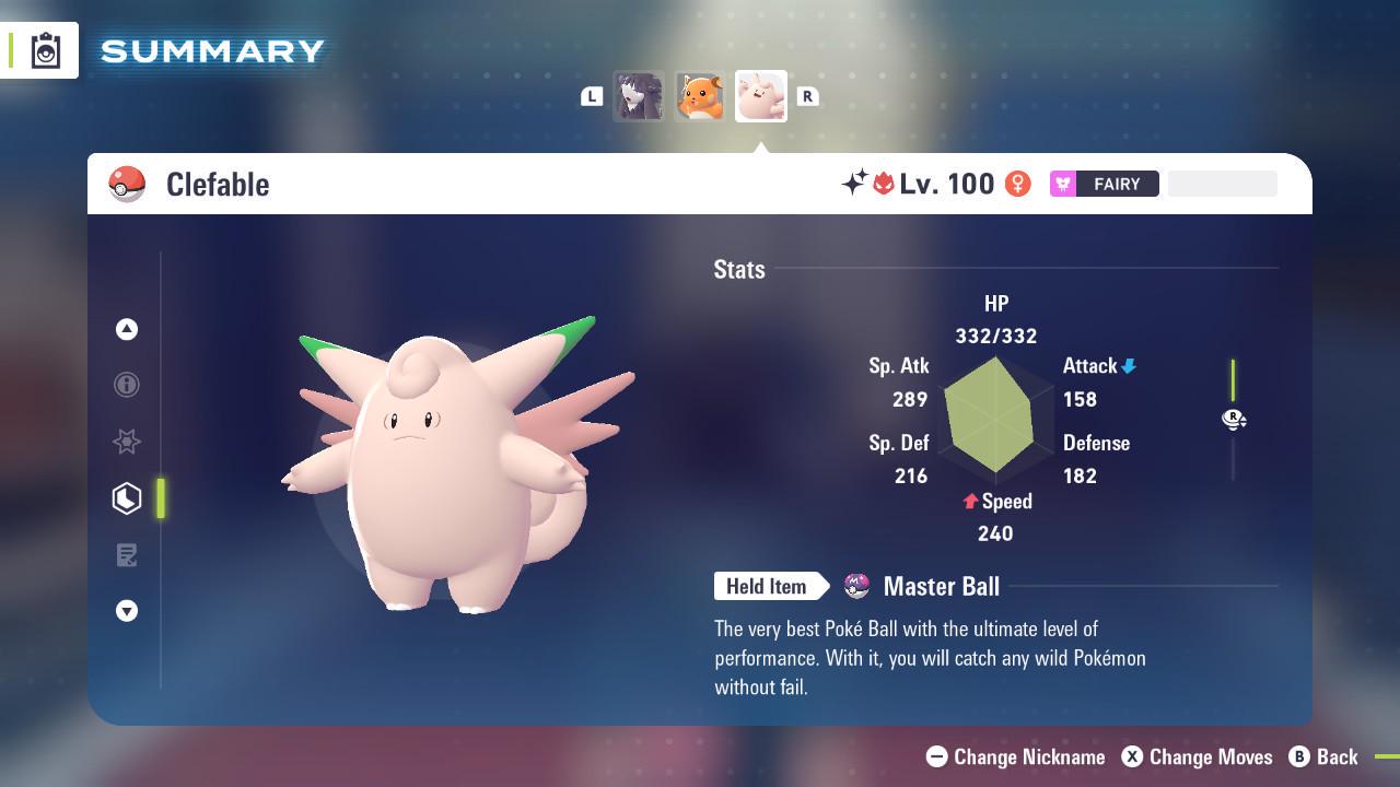 Shiny Alpha Clefable Pokémon Legends ZA 6IV Competitive Battle Ready Pokémon card photo 2