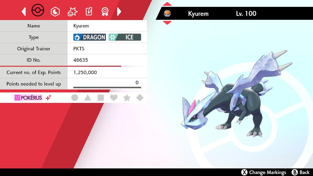 Shiny KYUREM Pokemon Sword Shield 6IV Competitive Battle Ready – Sword & Shield Pokémon card photo