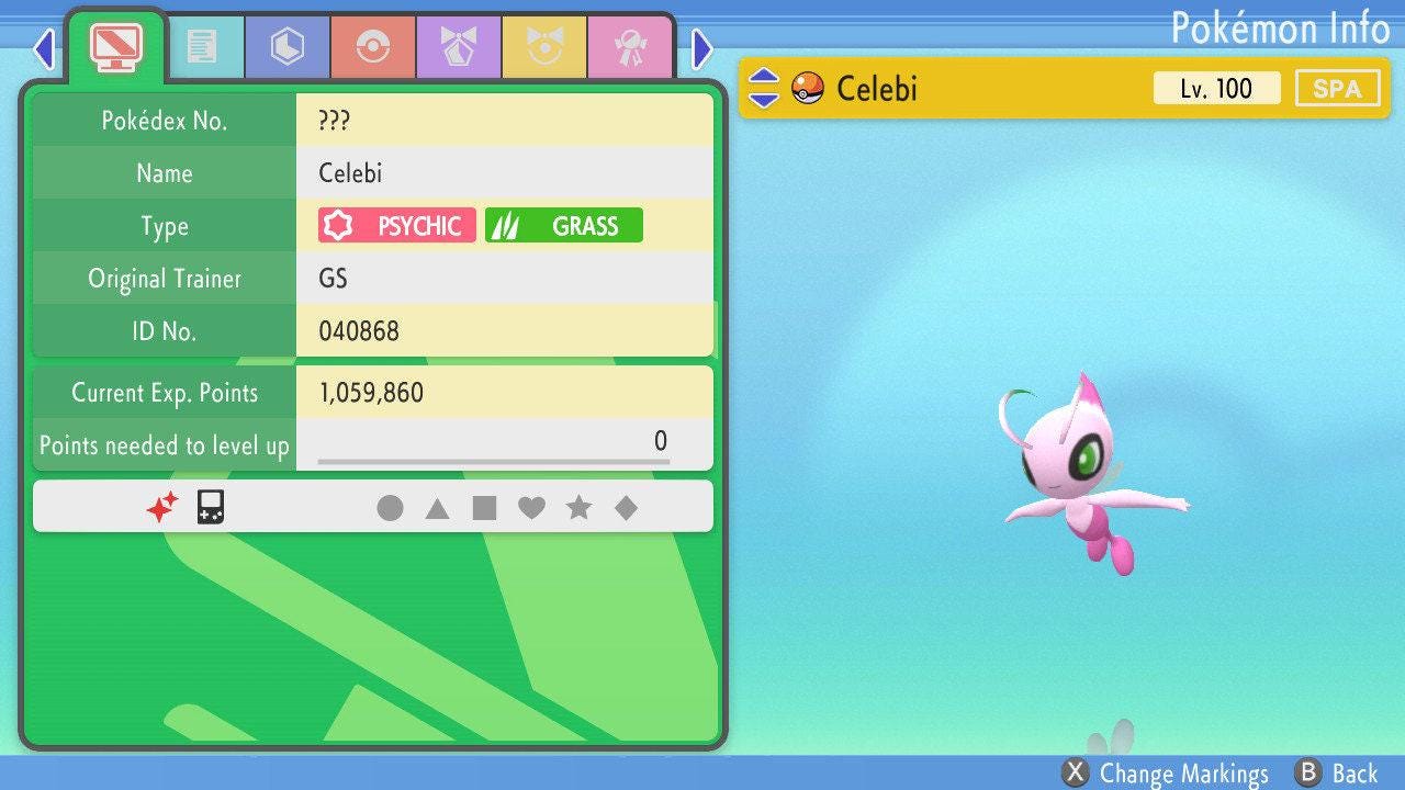 Shiny Celebi Pokemon Brilliant Diamond Shining Pearl 6IV Competitive Battle Ready Pokémon card photo 5
