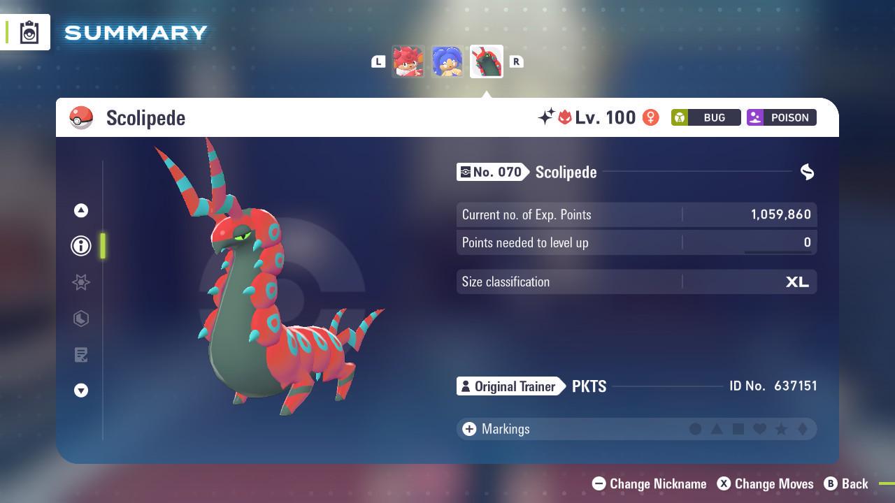 Shiny Alpha Scolipede Pokémon Legends ZA 6IV Competitive Battle Ready Pokémon card photo 3