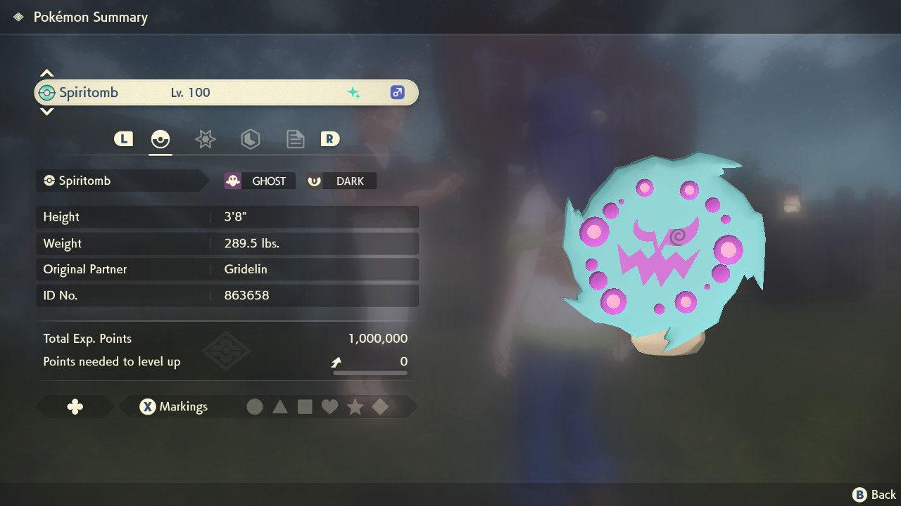 Shiny SPIRITOMB Pokemon Legends Arceus 6IV Competitive Battle Ready Pokémon card photo 3