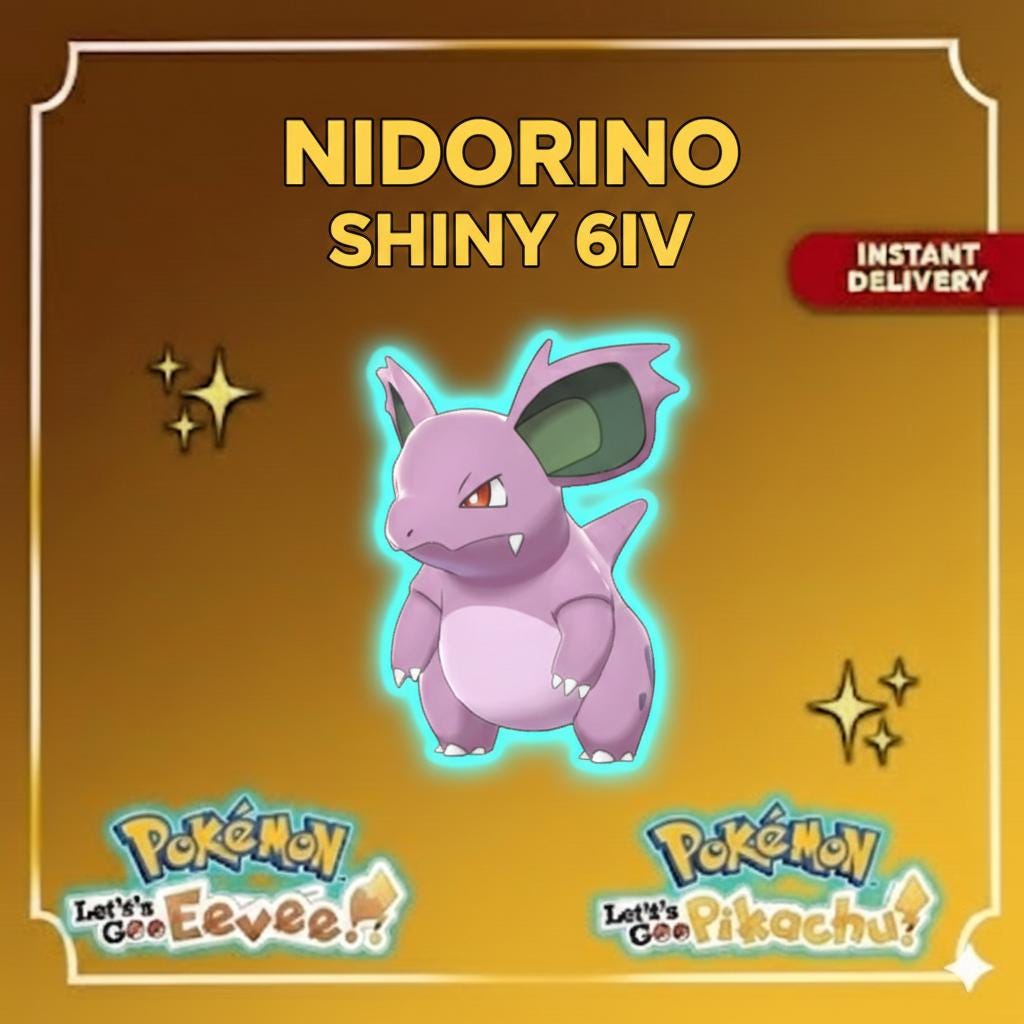 Shiny NIDORINO Female 6IV Competitive Battle Ready – Shiny Pokémon Pokémon card photo