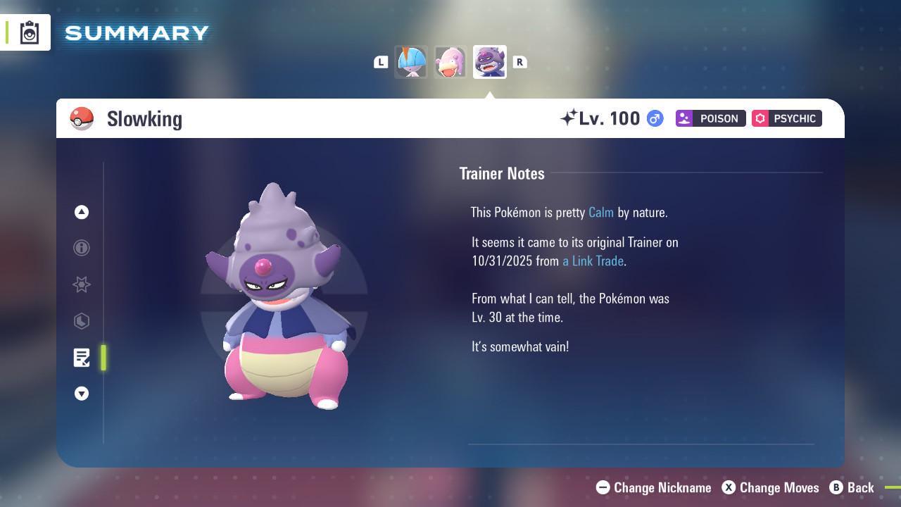 תמונה של פוקימון ZA שייני 6IV גאלאריאן סלוקינג פוקימון לגנדס ZA 6IV מוכן לקרב תחרותי – תמונה 4