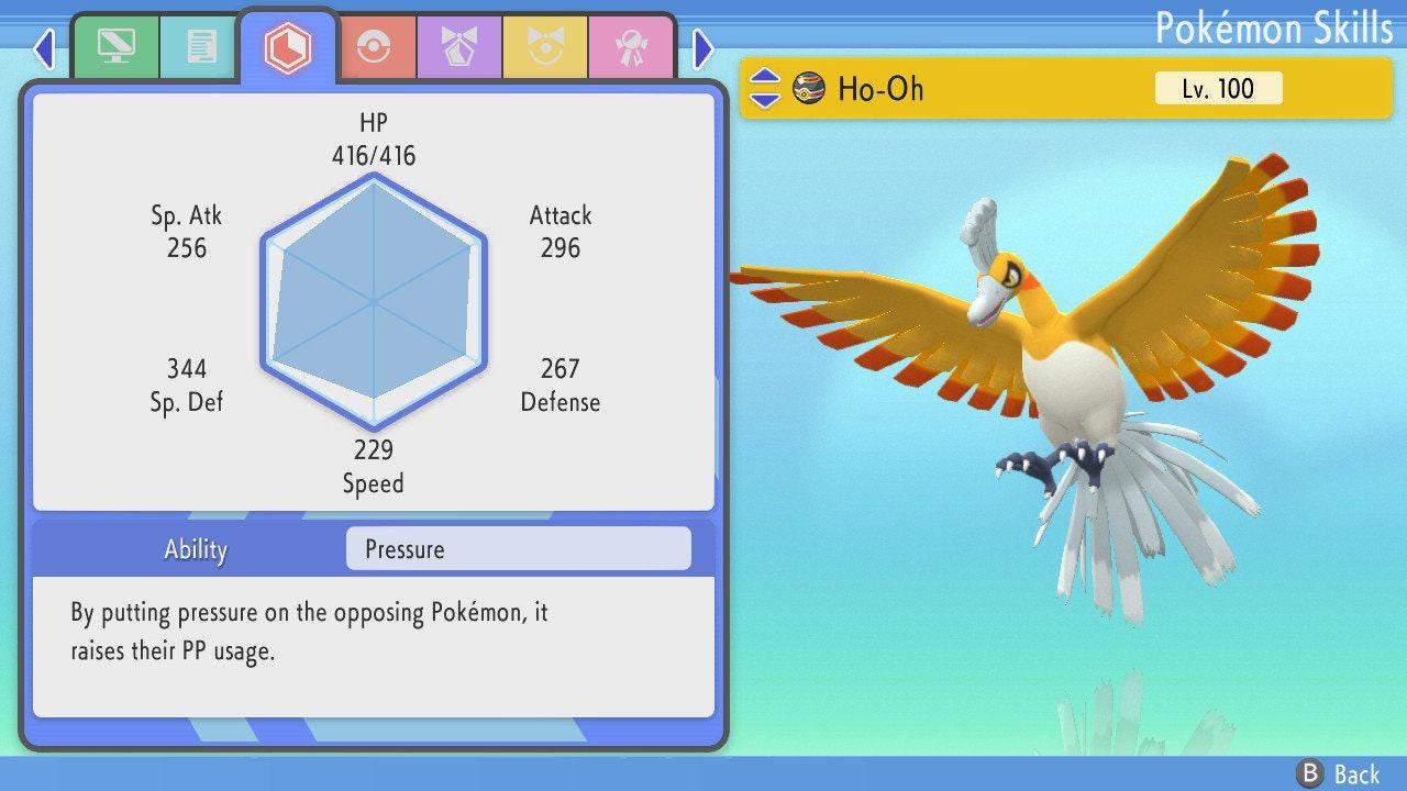 SHINY 6IV HO OH Pokemon Brilliant Diamond Shining Pearl 6IV Competitive Battle Ready Pokémon card photo 4