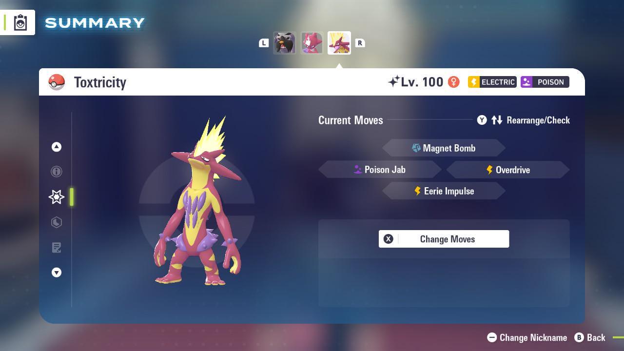 Shiny Amped Form Toxtricity Pokémon Legends ZA 6IV Competitive Battle Ready Pokémon card photo 4