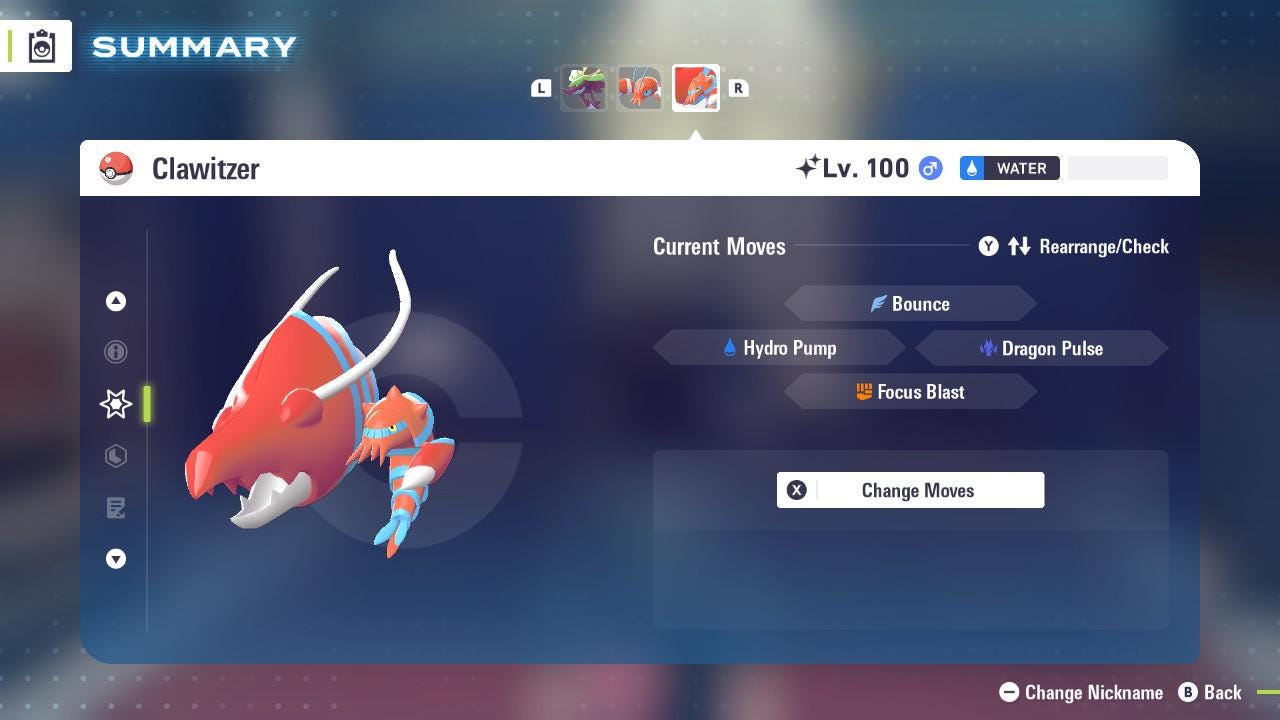 Фото покемона Сияющий КЛОУИЦЕР Pokémon Legends ZA, 6IV, готов к соревновательным боям 3