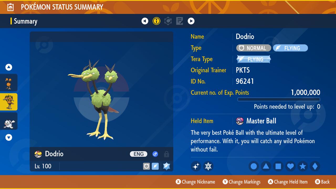 Pokemon Scarlet and Violet Shiny DODRIO 6IV Competitive Battle Ready Pokémon card photo 2