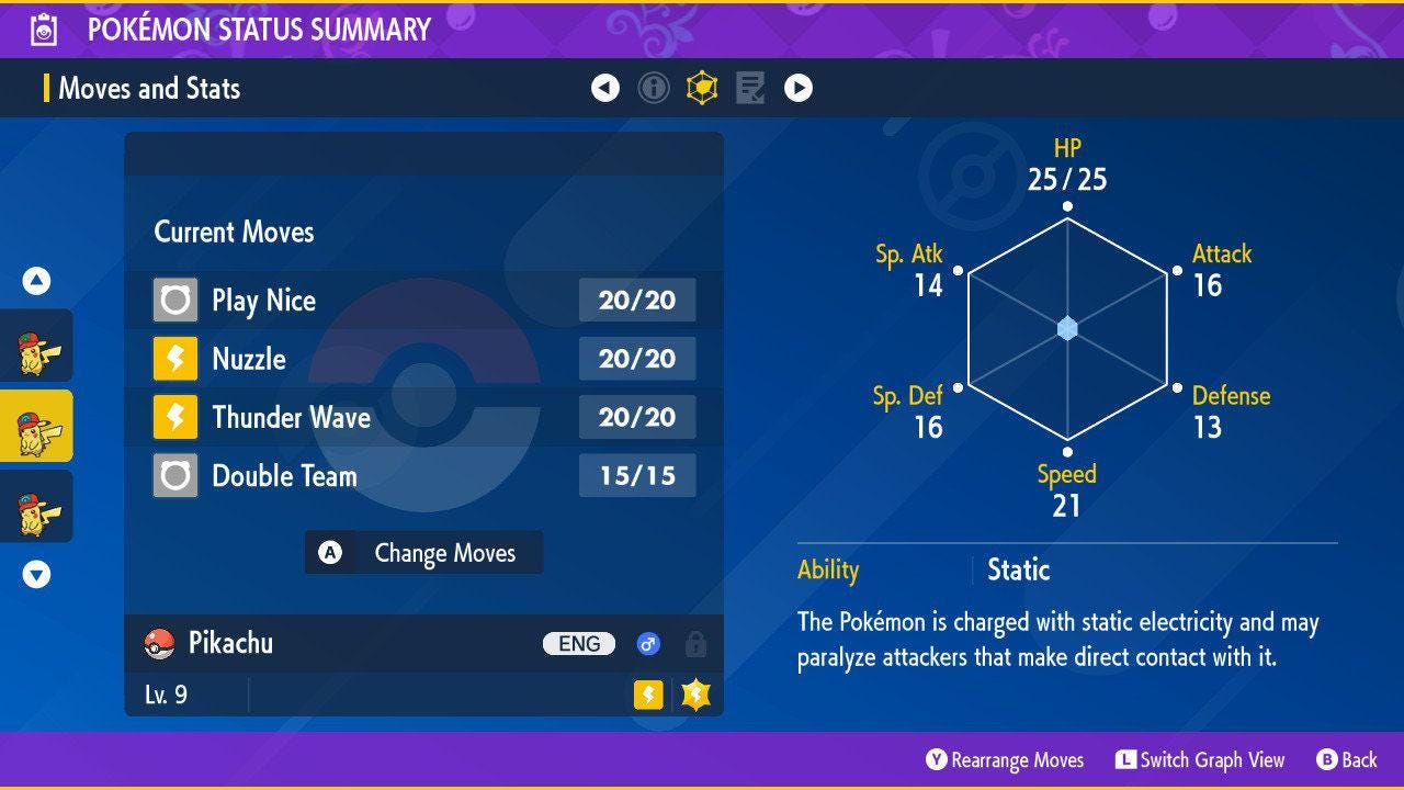 ASH PIKACHU EVENT Sinnoh Cap Pokémon Scarlet Violet 6IV Competitive Battle Ready Pokémon card photo 2