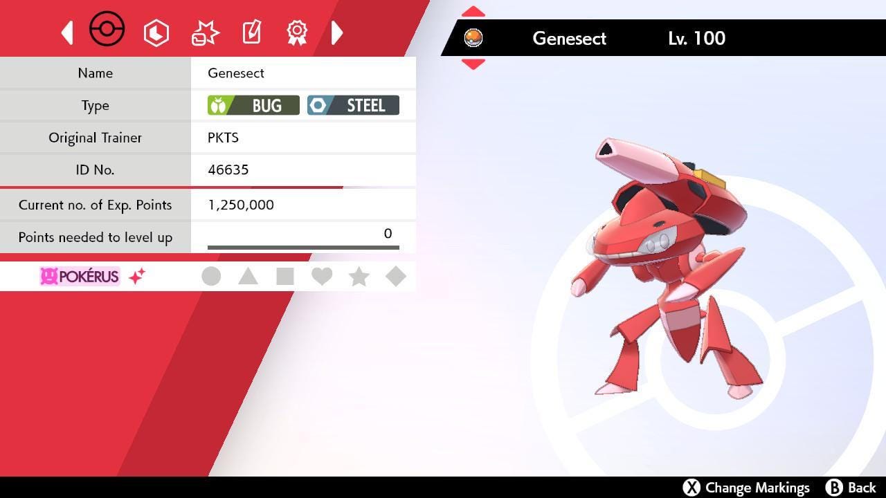 Shiny GENESECT Pokemon Sword Shield 6IV Competitive Battle Ready Pokémon card photo 2