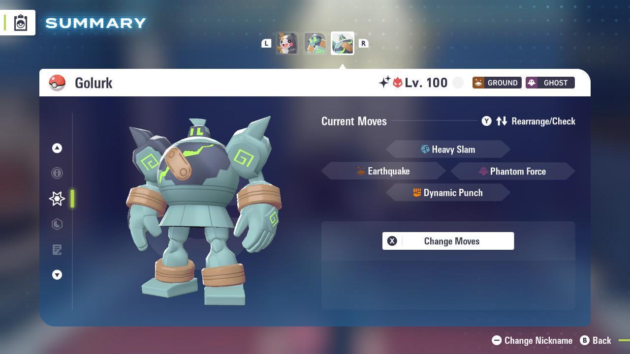 Foto de la carta Pokémon Shiny Alpha Golurk Pokemon Legends Za Mega Dimension DLC 6IV Listo para el Combate Competitivo 4