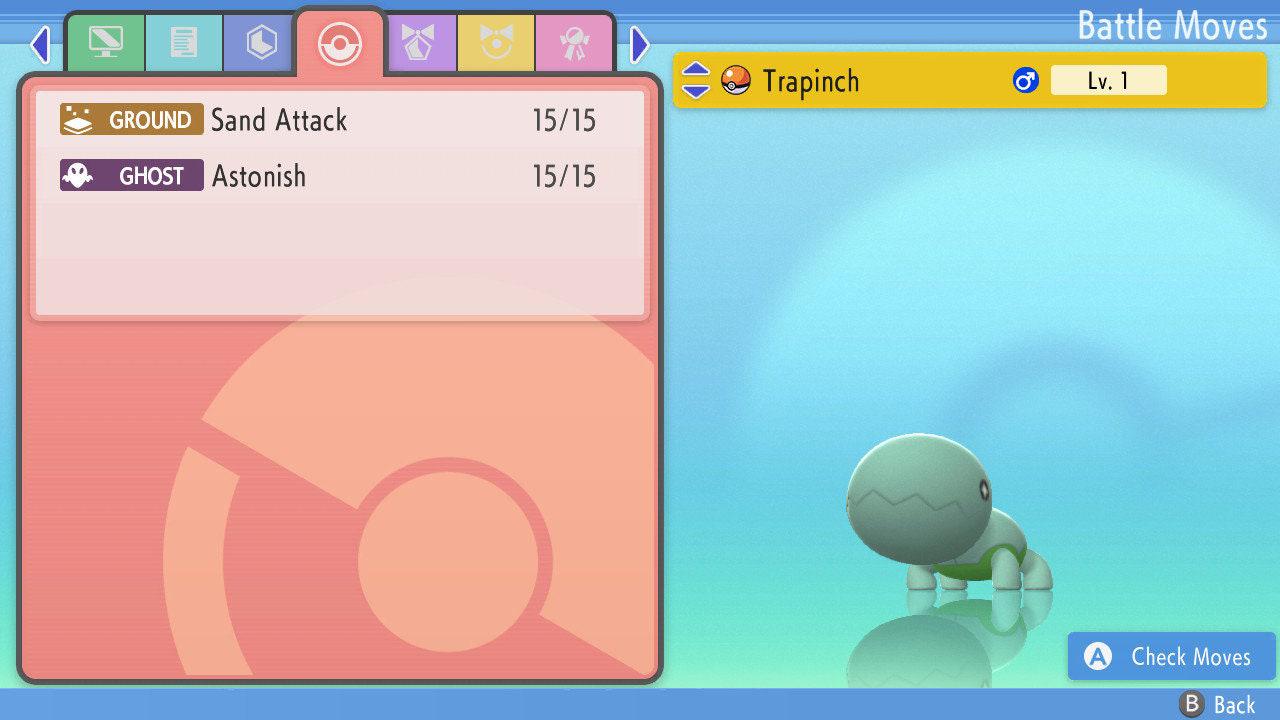 SHINY 6IV TRAPINCH Pokemon Brilliant Diamond Shining Pearl 6IV Competitive Battle Ready Pokémon card photo 2