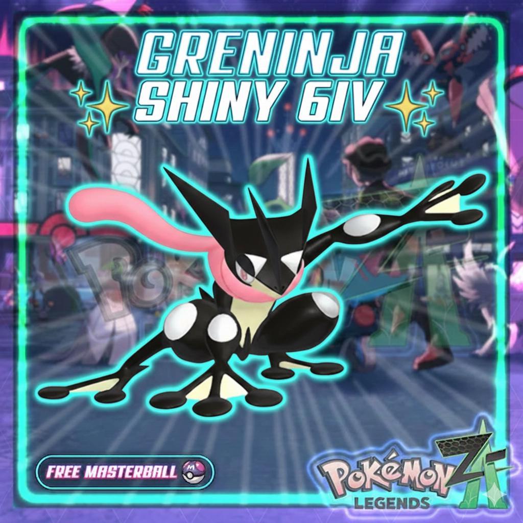 Shiny GRENINJA Pokémon Legends ZA 6IV Competitive Battle Ready – Pokémon Legends Z-A Pokémon card photo