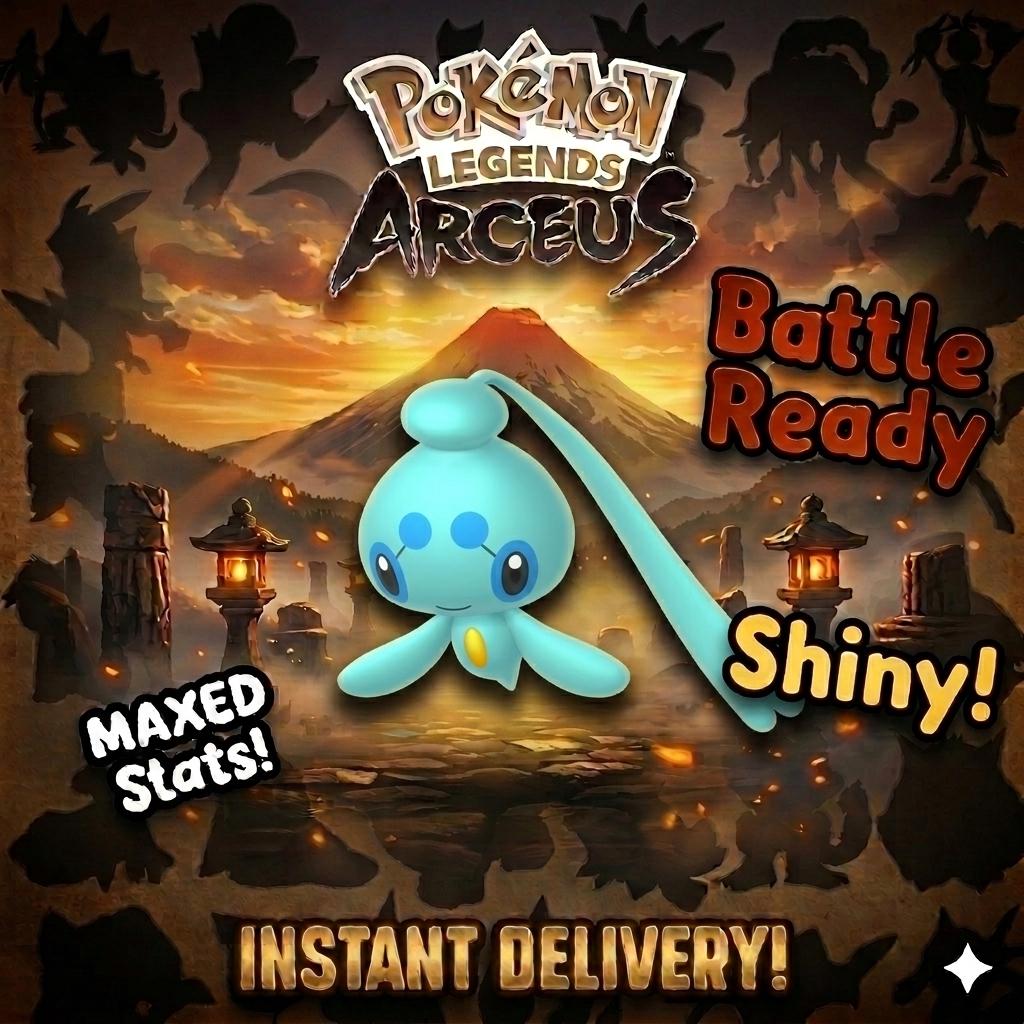 Shiny PHIONE Pokemon Legends Arceus 6IV Competitive Battle Ready – Legends Arceus Pokémon card photo