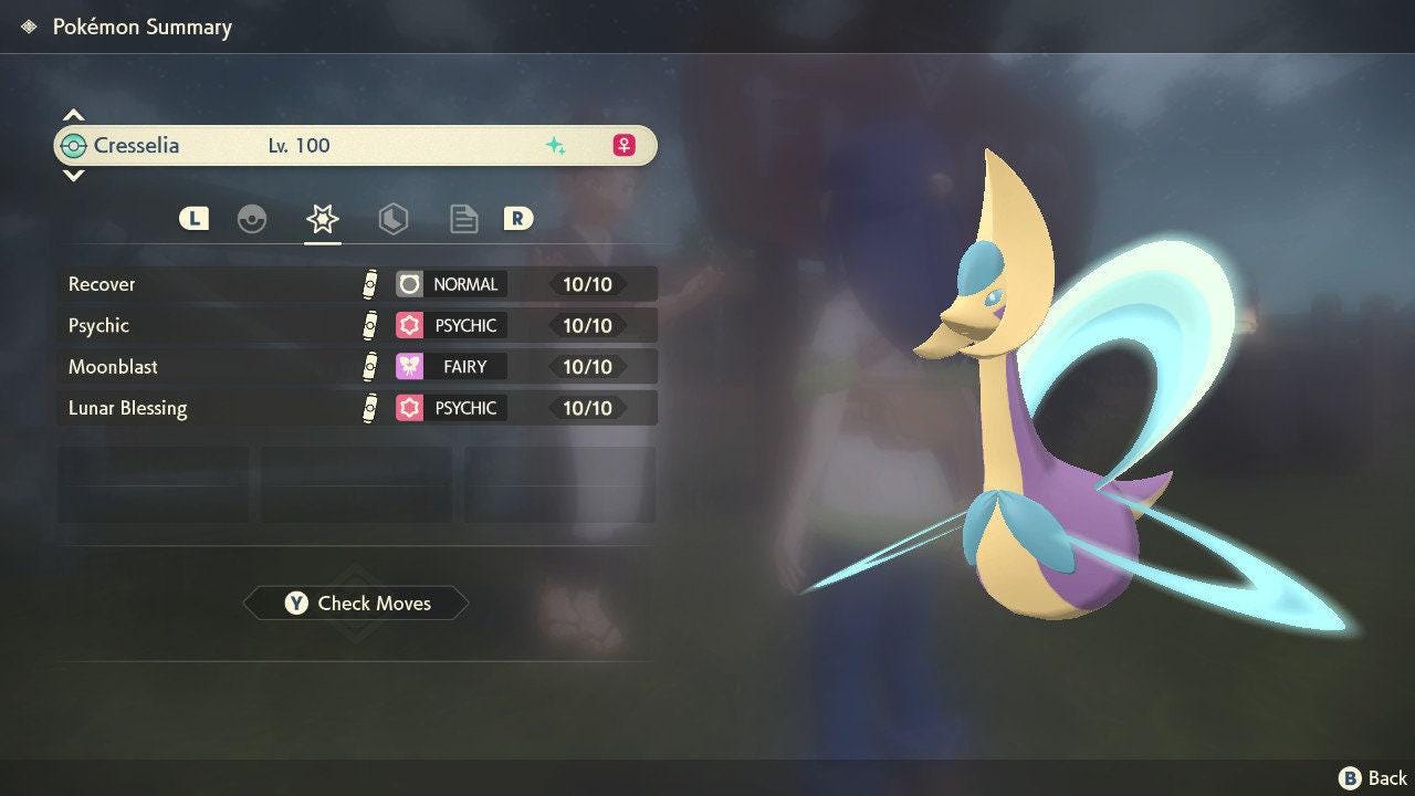 Shiny Cresselia Pokemon Legends Arceus 6IV Competitive Battle Ready Pokémon card photo 2