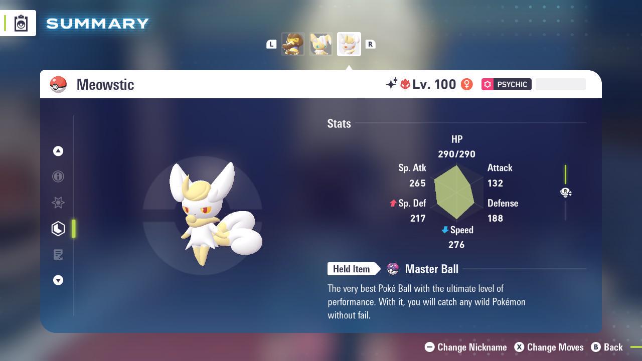 Shiny Alpha Meowstic Pokémon Legends ZA 6IV Competitive Battle Ready Pokémon card photo 2
