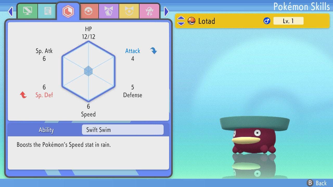 SHINY 6IV LOTAD Pokémon Brilliant Diamond and Shining Pearl 6IV Competitive Battle Ready Pokémon card photo 4