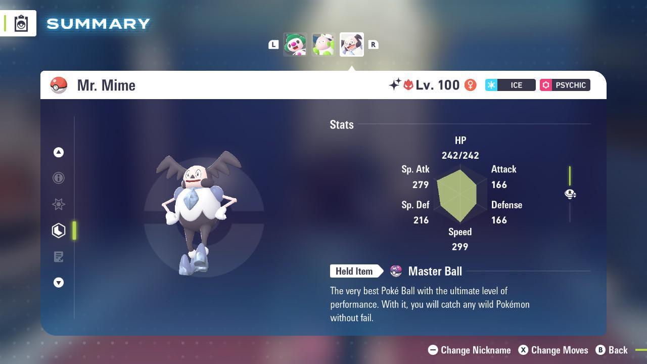Shiny Alpha Galarian Mr. Mime Pokémon Legends ZA 6IV Competitive Battle Ready Pokémon card photo