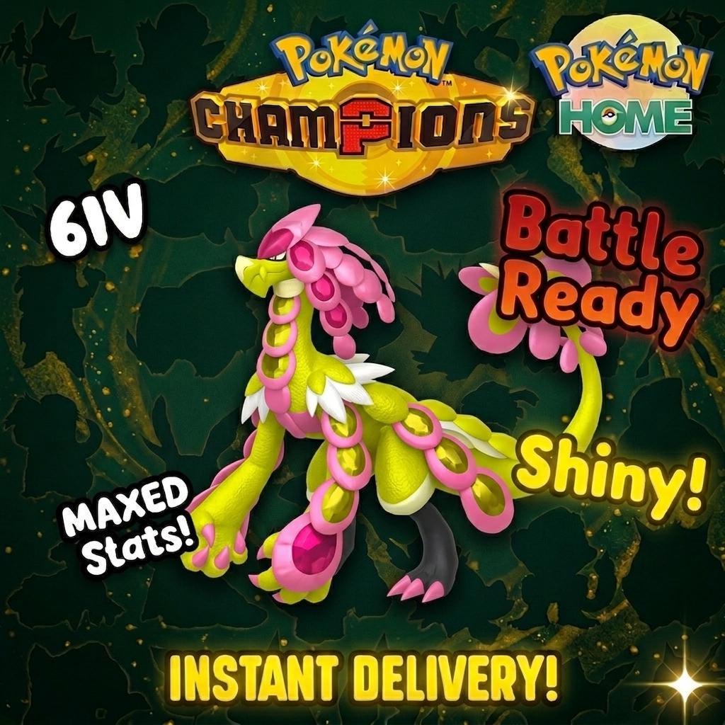 Shiny Kommo-o Pokémon Champions 6IV Competitive Battle Ready – Champions Pokémon card photo