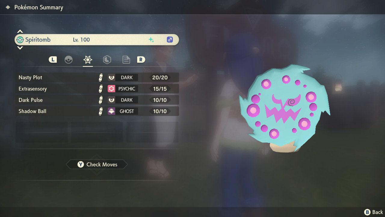 Shiny SPIRITOMB Pokemon Legends Arceus 6IV Competitive Battle Ready – Legends Arceus Pokémon card photo