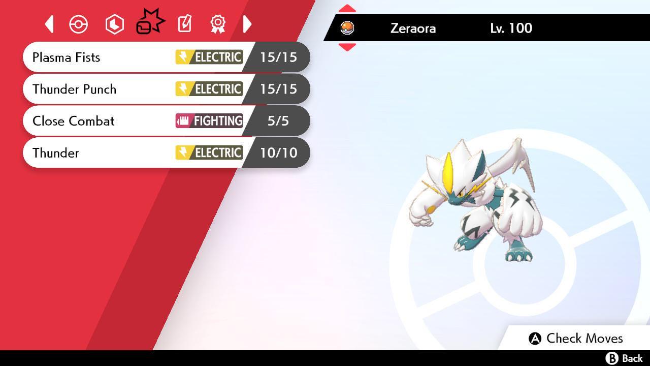Shiny ZERAORA Pokemon Sword Shield 6IV Competitive Battle Ready Pokémon card photo 4