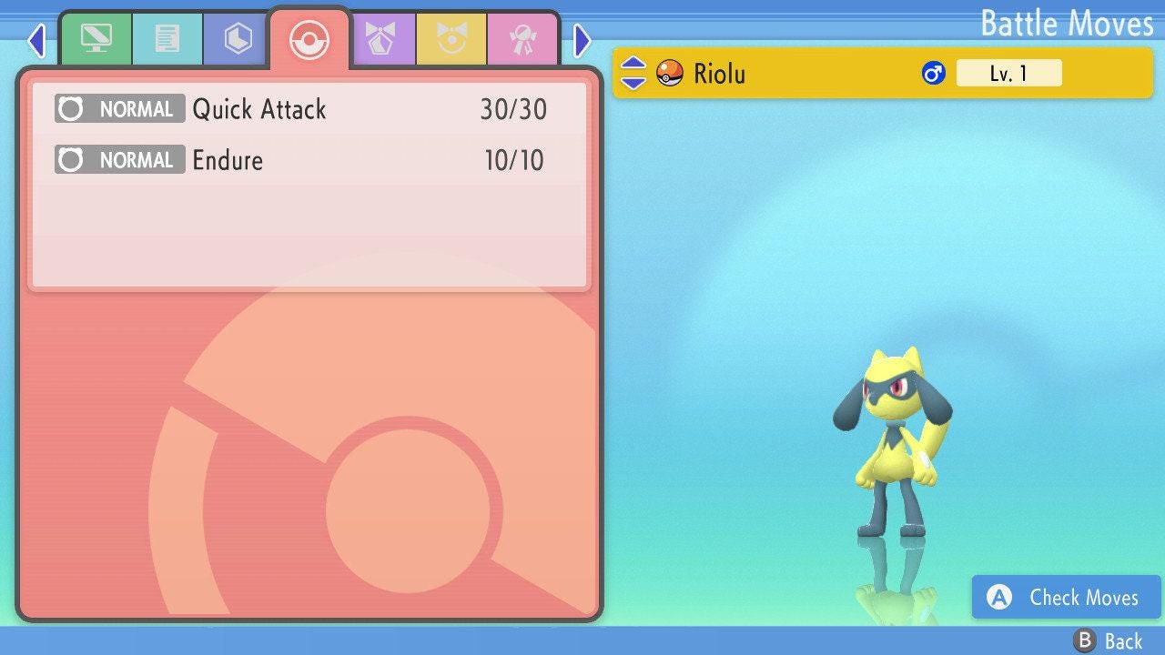 Foto de la carta Pokémon SHINY 6IV RIOLU Pokémon Diamante Brillante y Perla Reluciente 6IV Competitivo Listo para la Batalla 3
