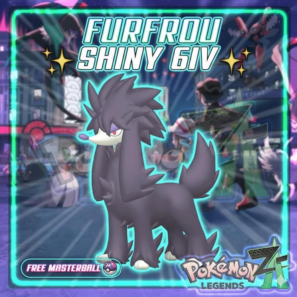 Фото покемона Блестящий FURFROU Pokémon Legends ZA 6IV Готов к соревновательным битвам