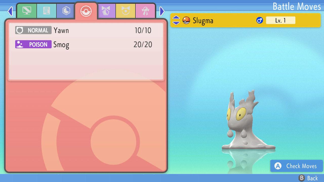 SHINY 6IV SLUGMA Pokémon Brilliant Diamond and Shining Pearl 6IV Competitive Battle Ready Pokémon card photo 4