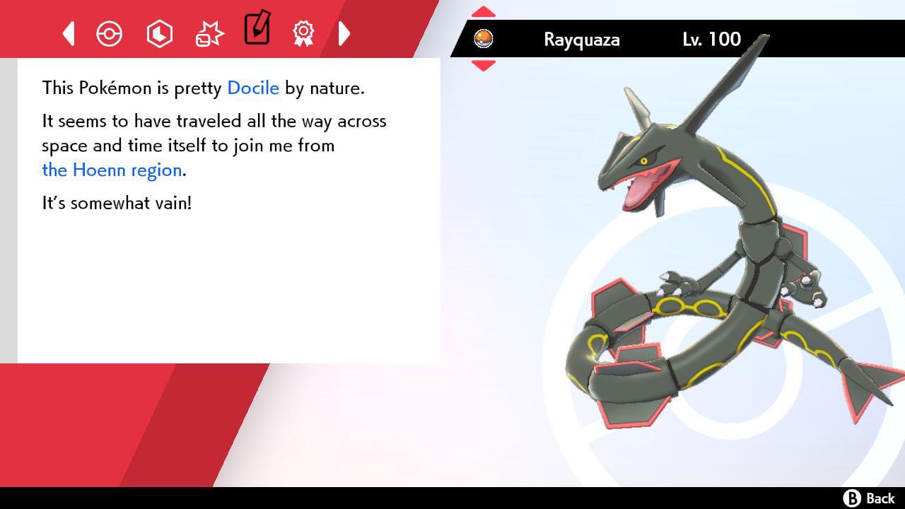 Shiny RAYQUAZA Pokemon Sword Shield 6IV Competitive Battle Ready Pokémon card photo 5