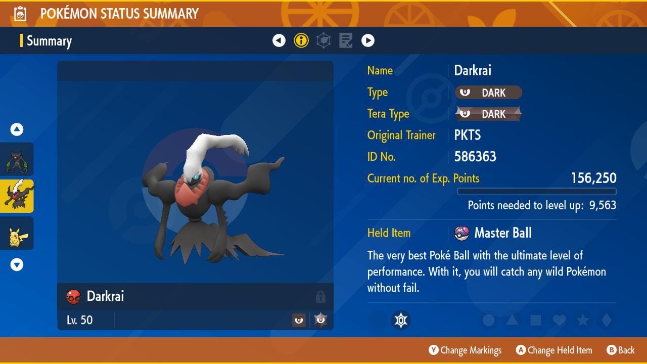 Shiny Event New Moon Darkrai 6IV Competitive Battle Ready – Exclusive Event Pokémon Pokémon card photo