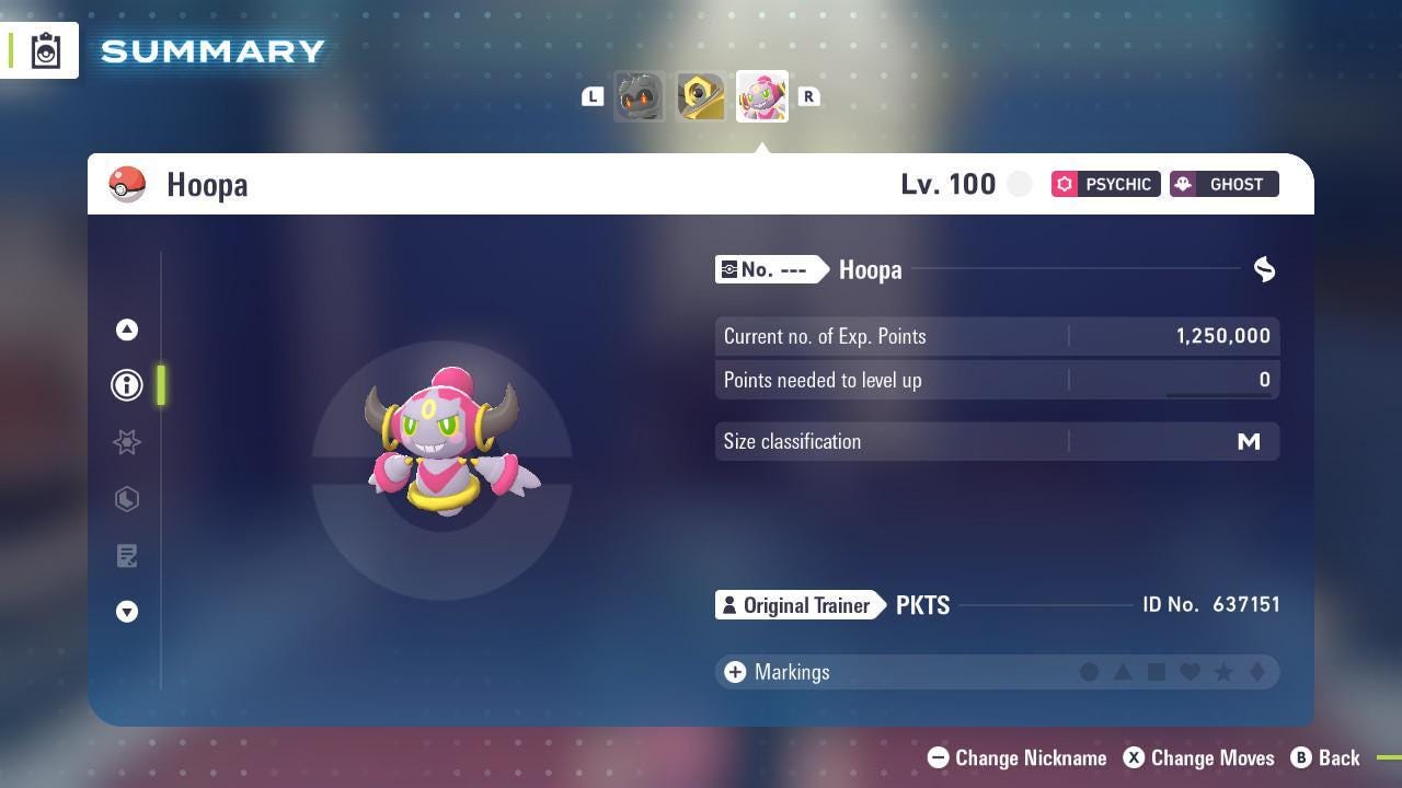 Non Shiny 6IV Hoopa Pokemon Legends Za Mega Dimension DLC 6IV Competitive Battle Ready Pokémon card photo 3