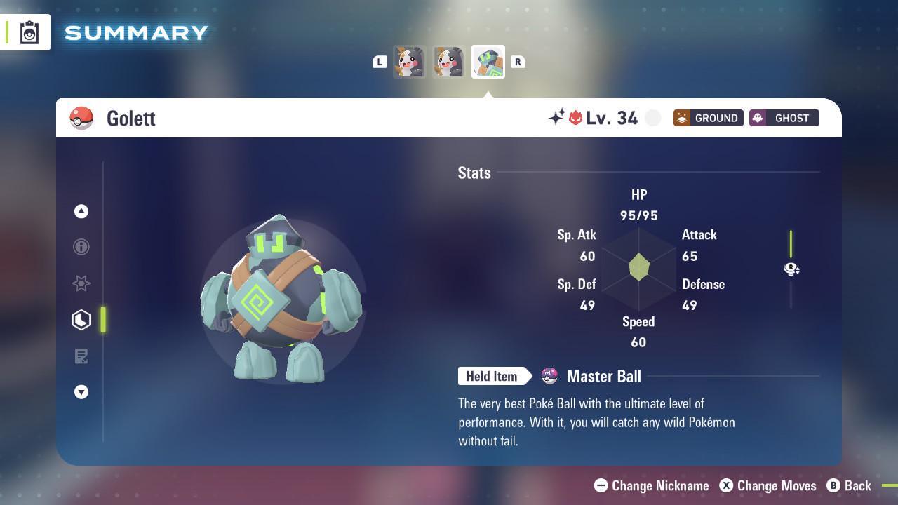 Shiny Alpha Golett Pokemon Legends Za Mega Dimension DLC 6IV Competitive Battle Ready – Pokémon Legends Z-A Pokémon card photo