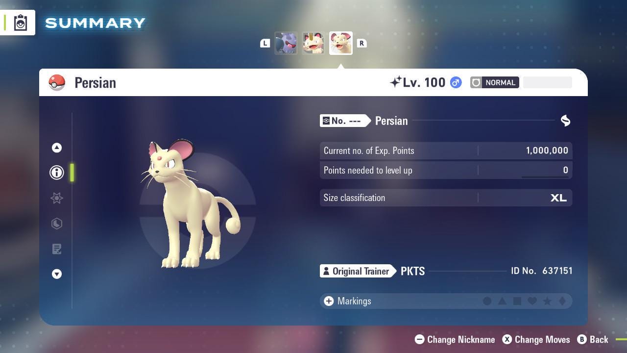 Shiny Persian Pokemon Legends ZA Mega Dimension DLC 6IV Competitive Battle Ready Pokémon card photo 2
