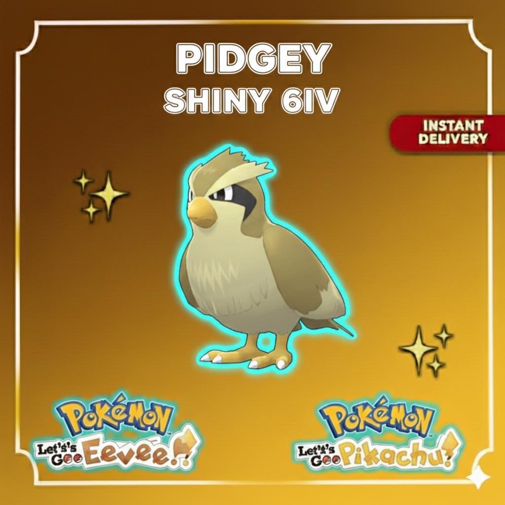 Foto de la carta Pokémon PIDGEY Variocolor 6IV Listo para la Batalla Competitiva