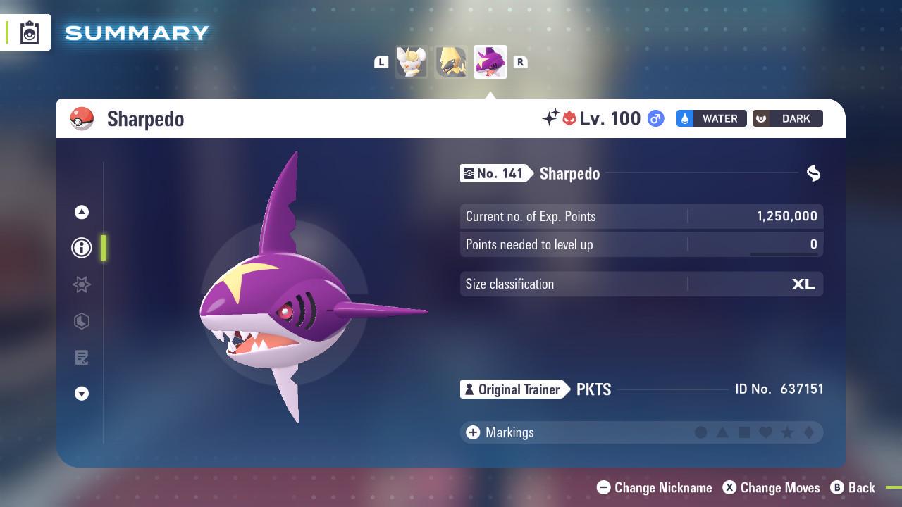 Shiny Alpha Sharpedo Pokémon Legends ZA 6IV Competitive Battle Ready Pokémon card photo 3