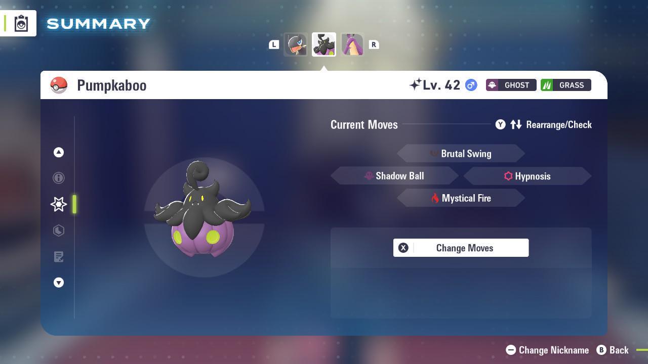 Foto de la carta Pokémon Shiny PUMPKABOO Pokémon Legends ZA 6IV Listo para la Batalla Competitiva 3