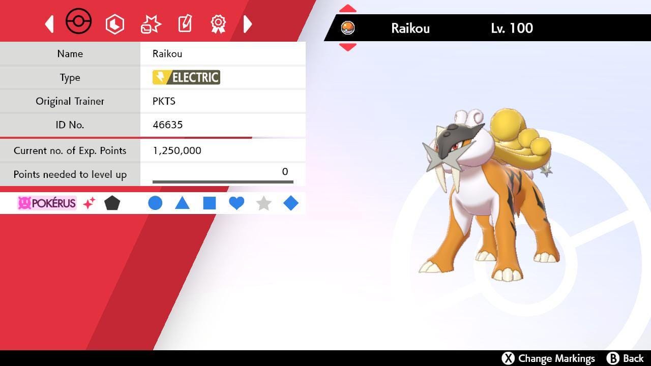 Shiny RAIKOU Pokemon Sword Shield 6IV Competitive Battle Ready Pokémon card photo 2