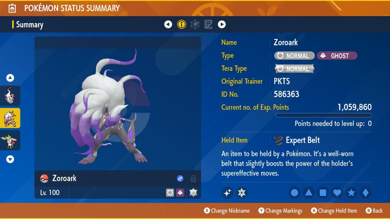 Shiny Hisuian ZOROARK Pokémon Scarlet Violet 6IV Competitive Battle Ready Pokémon card photo 2