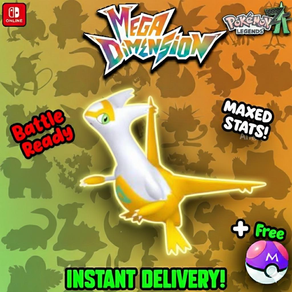 Shiny Latias Pokemon Legends Za Mega Dimension DLC 6IV Competitive Battle Ready – Pokémon Legends Z-A Pokémon card photo