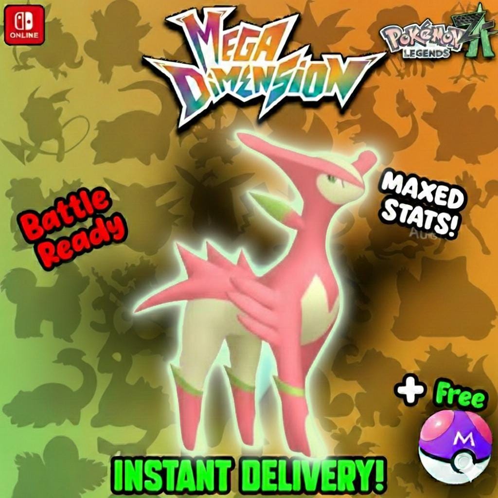 Foto de la carta Pokémon Shiny Virizion Pokemon Legends Za DLC Dimensión Mega 6IV Listo para la Batalla Competitivo