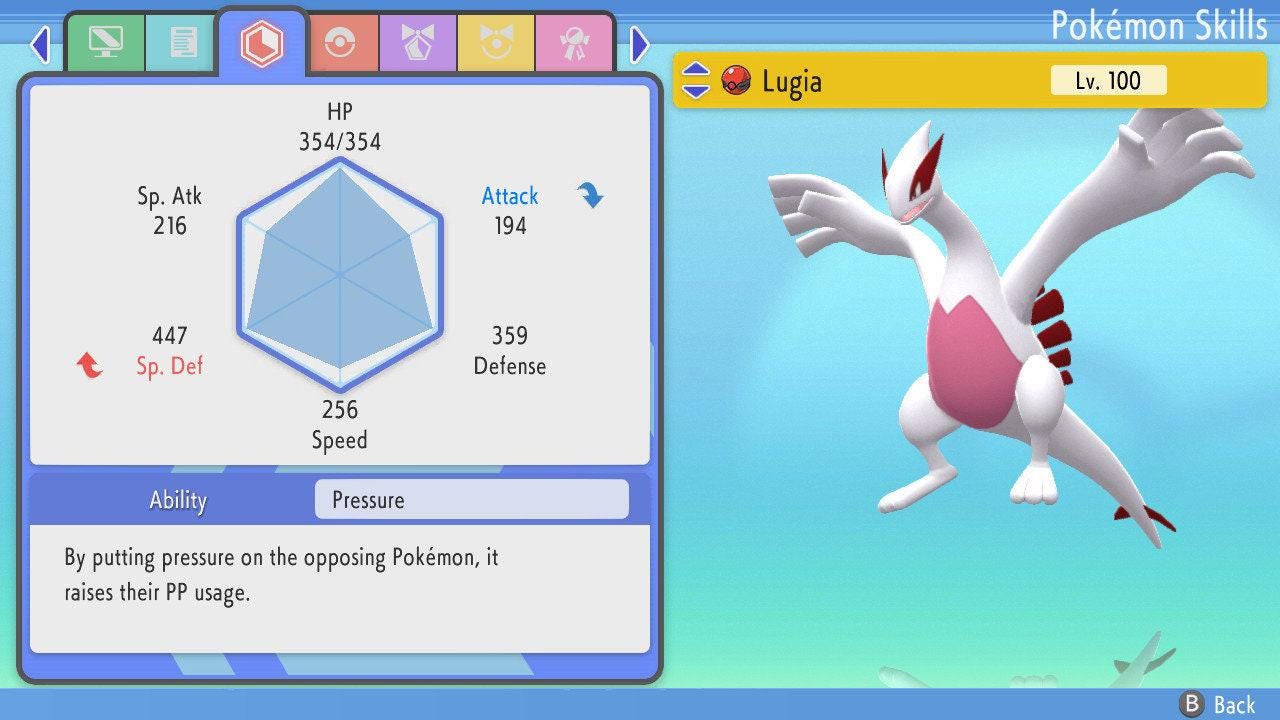 SHINY 6IV LUGIA Pokémon Brilliant Diamond Shining Pearl 6IV Competitive Battle Ready Pokémon card photo 2