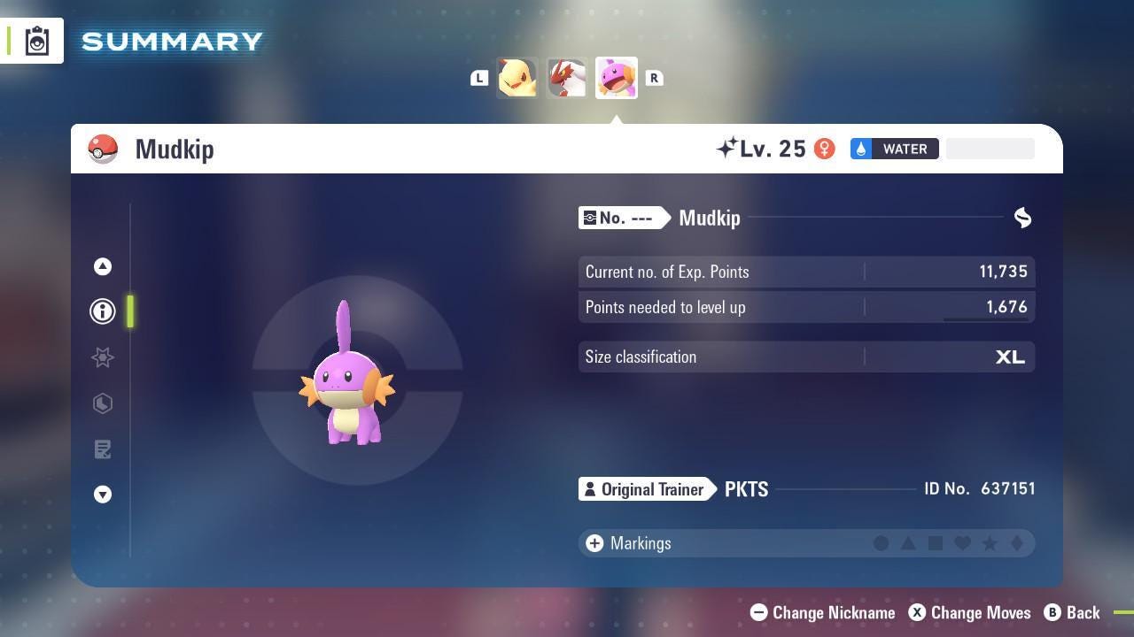 Shiny Mudkip Pokemon Legends ZA Mega Dimension DLC 6IV Competitive Battle Ready Pokémon card photo 3