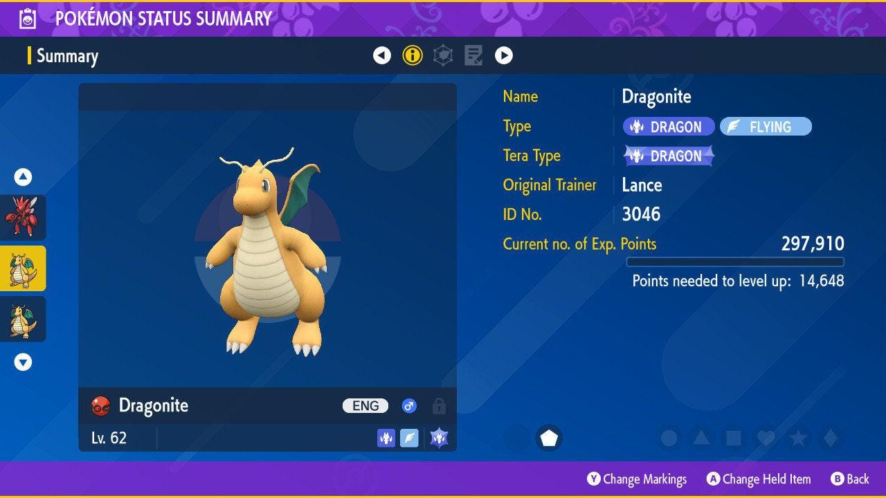 LANCE'S DRAGONITE EVENT Pokémon Scarlet Violet 6IV Competitive Battle Ready – Exclusive Event Pokémon Pokémon card photo