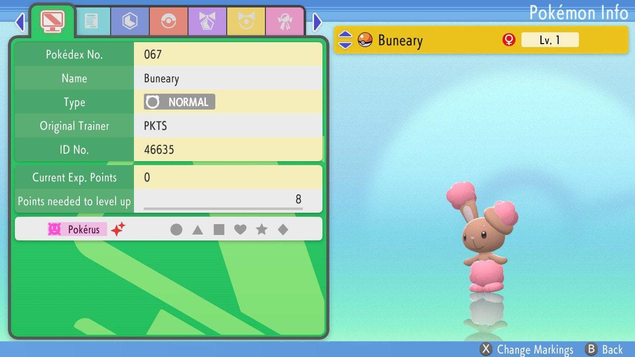 Shiny Buneary 6IV Switch 2 BDSP Pokémon Brilliant Diamond Shining Pearl Battle Ready Pokémon Bonus Gift Fast Delivery – Brilliant Diamond & Shining Pearl Pokémon card photo
