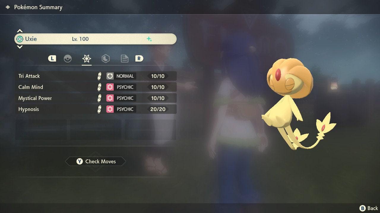Shiny UXIE Pokemon Legends Arceus 6IV Competitive Battle Ready – Legends Arceus Pokémon card photo