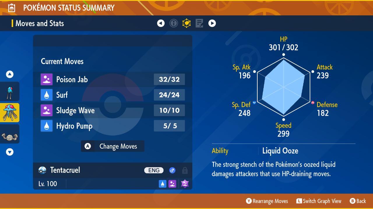 Pokemon Scarlet and Violet Shiny TENTACRUEL 6IV Competitive Battle Ready Pokémon card photo 3