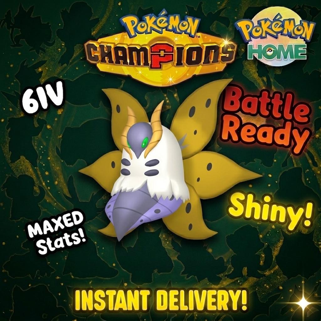 Shiny Volcarona Pokémon Champions 6IV Competitive Battle Ready – Champions Pokémon card photo